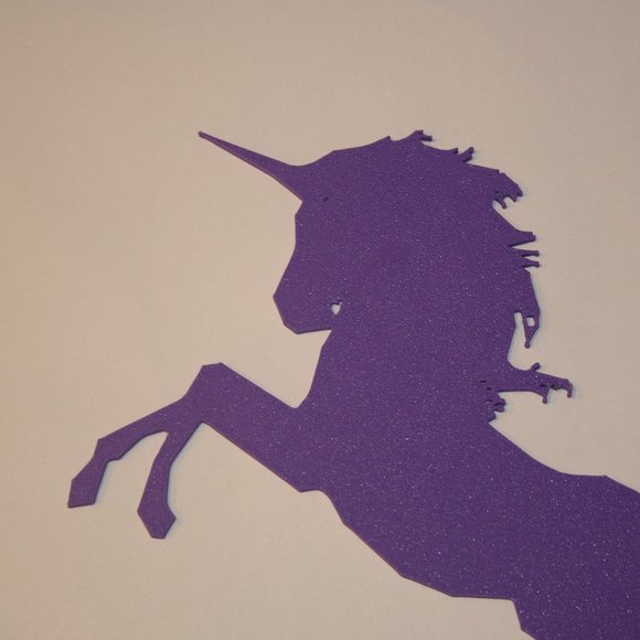 Unicorn 8 3/4"x5" Wall Decor 3D Printed Art Minimalist Line Silhouette Horse - Picture 3 of 6